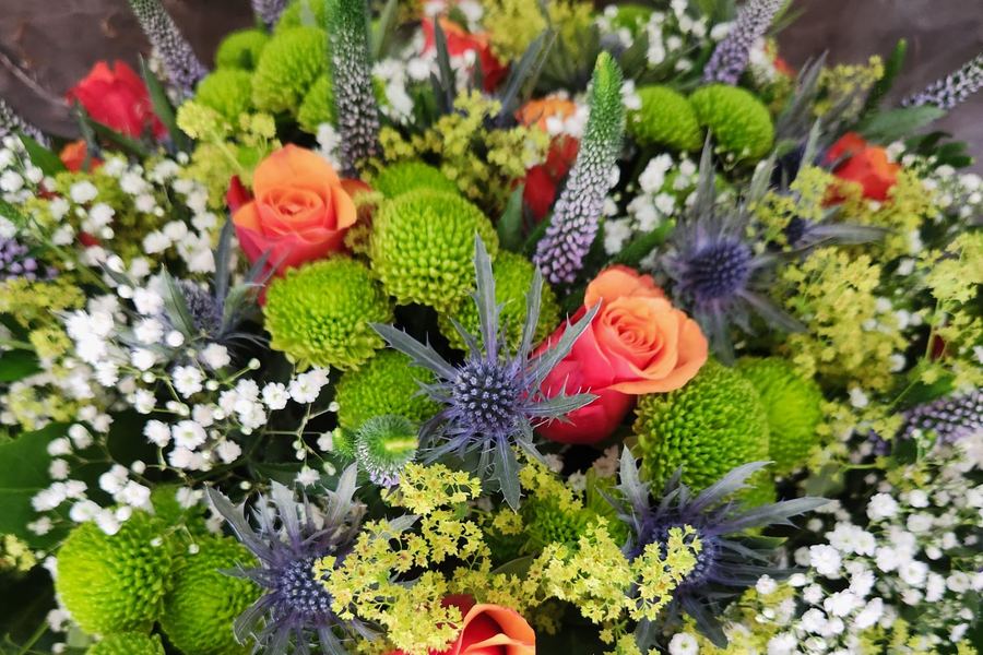 Individuell gebundener Blumenstrau&szlig; von Blumen Cornielje