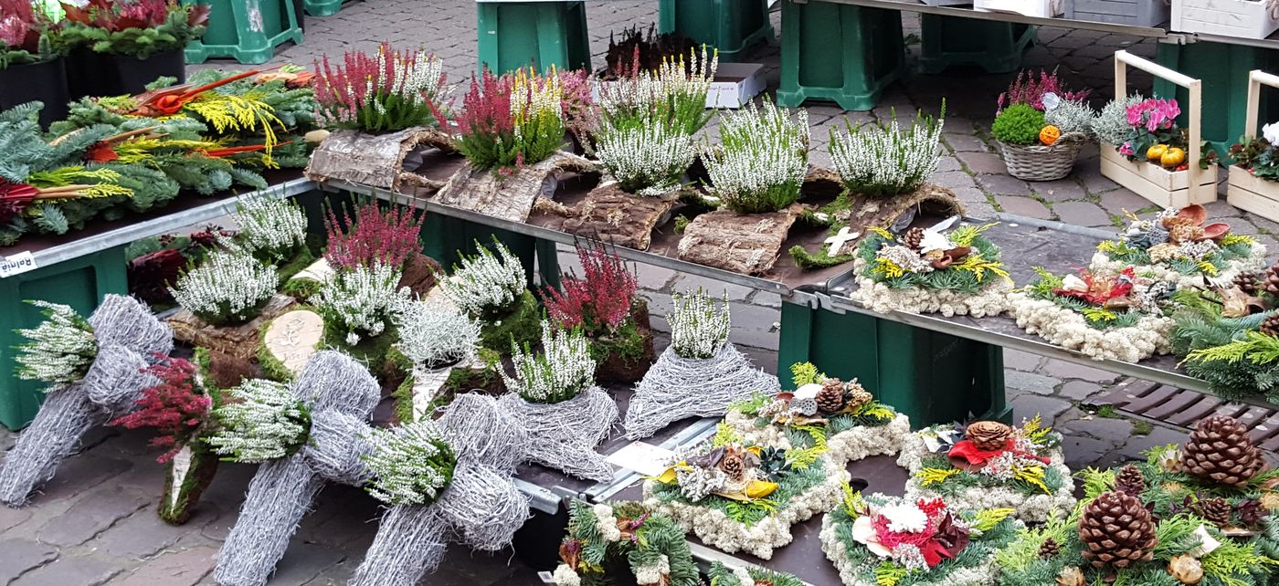 Marktstand von Blumen Cornielje